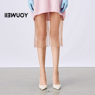 YOUWEI有尾2025春夏新品手工钉珠定制裸半裙女女半身裙Y5825124