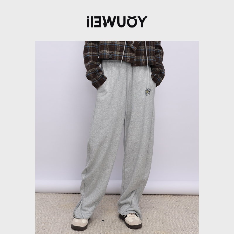 有尾雏菊印花休闲束卫裤休闲