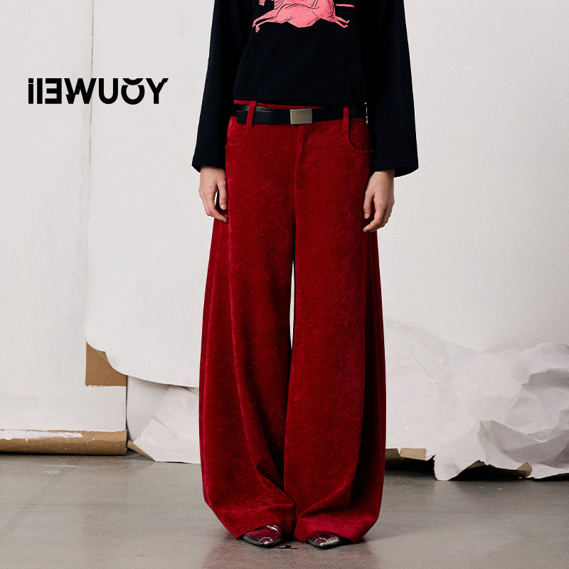 YOUWEI有尾2026春季新品雪尼尔阔腿长裤休闲裤Y5426112,女装/女士精品,休闲裤,淘宝优惠券,粉丝福利购,淘宝优惠卷