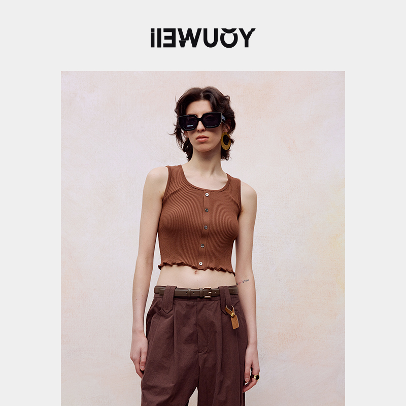 有尾女装短款露腰背心