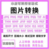 转换照片修改raw heicf转pdf png bmp 图片格式 tiff psd webp jpg