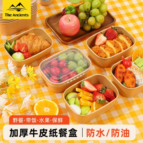 食品级一次性野餐盒水果便当盒