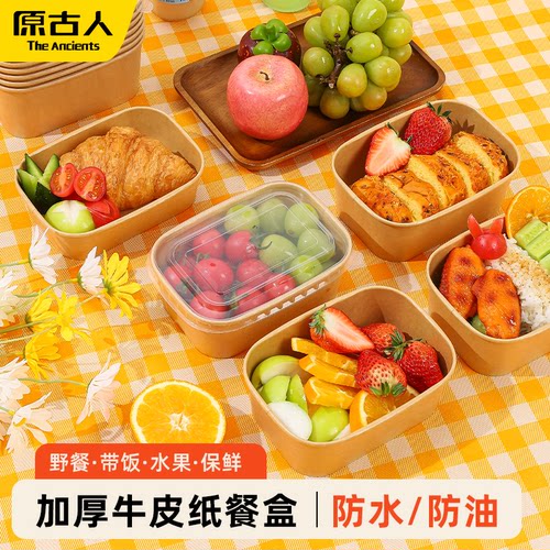 食品级一次性野餐盒水果便当盒
