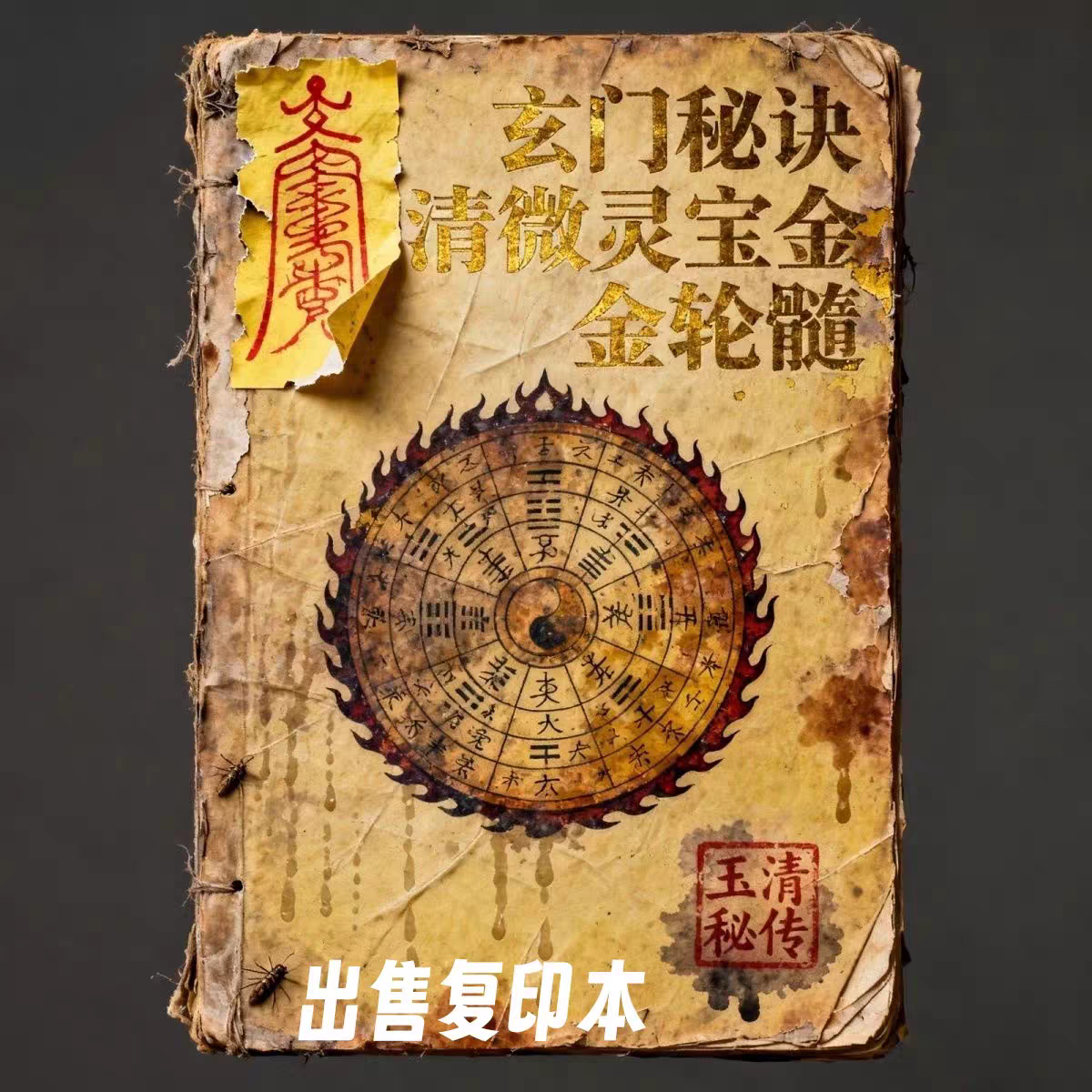 绝版古籍《清微灵宝金轮髓》出售彩色复印本字帖练字板书法字帖