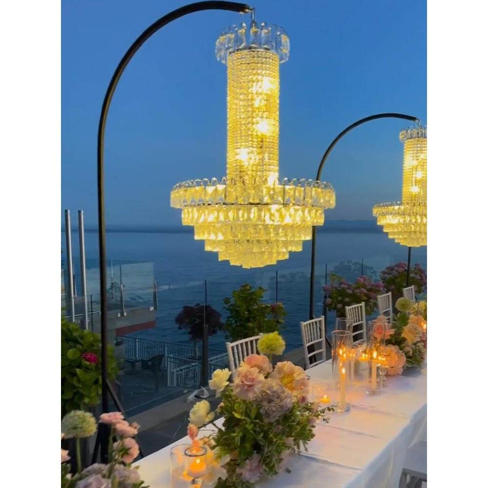 新款婚庆路引灯水晶吊灯婚礼冰条引路灯铁艺架子布置装饰道具,电子元器件市场,其它元器件,淘宝优惠券,粉丝福利购,淘宝优惠卷