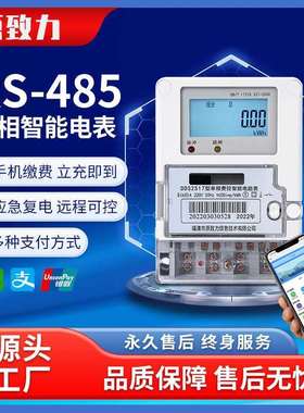 厂家出租房RS-485多功能预付费智能电表单相远程无线电能表