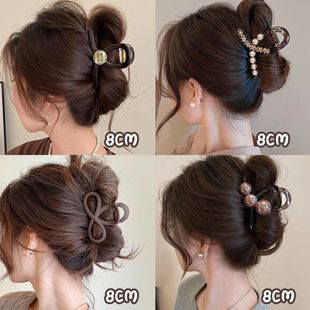 发量少2025新款高级鲨鱼后脑勺盘发发夹夹子头饰头发抓夹夏天轻奢