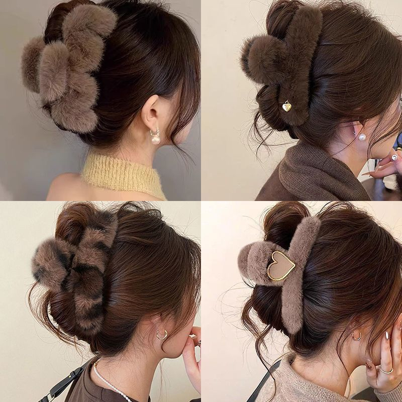 13cm大号毛绒鲨鱼夹发卡