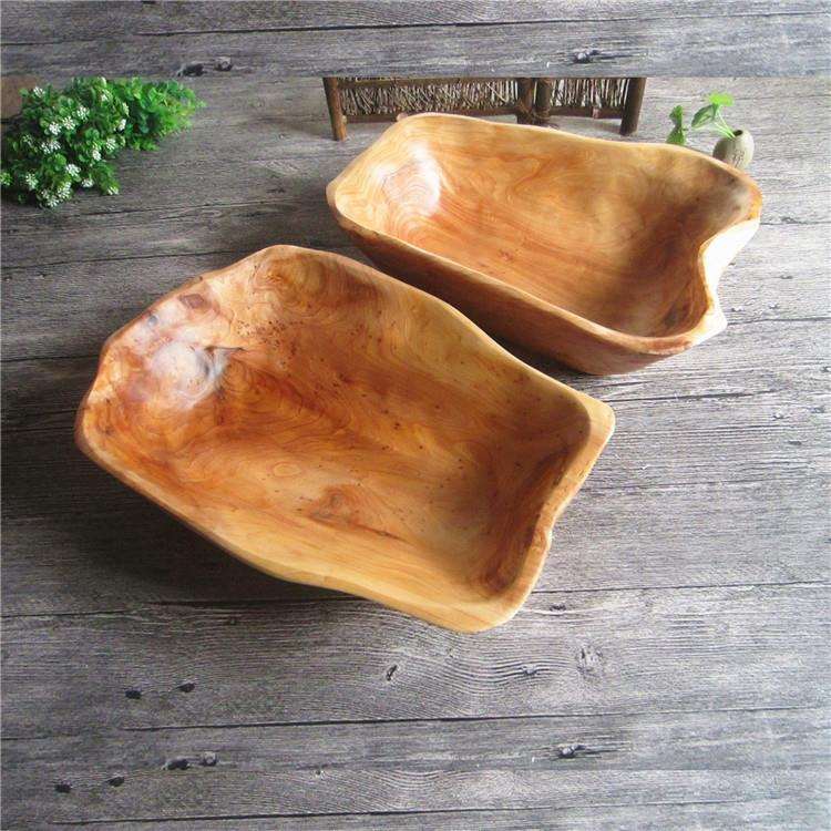 木质实木长方形果盘果盆创意大号酒店用品水果盘子干果盘厂家直供