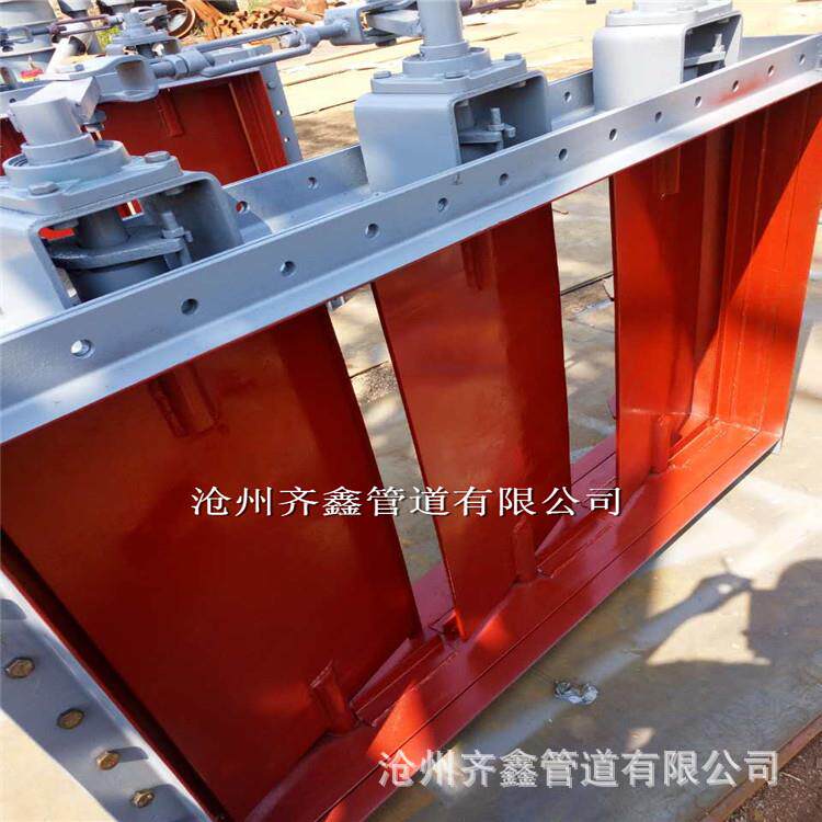 河北齐鑫电动风门空预器炉侧热一母管电动挡板门规格多样可订制