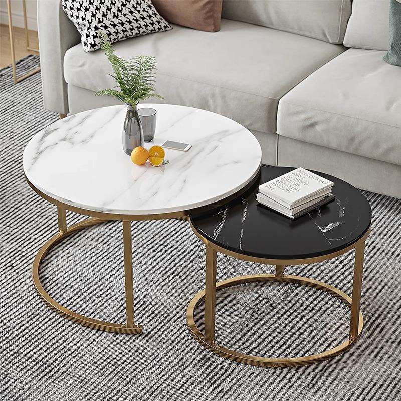 茶几组合小桌子新款客厅家用小户型轻奢现代圆形简约网红小茶台桌