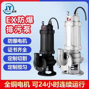 BQW100 7.5潜水排污泵WQB国标EX加油站煤矿防爆潜污泵