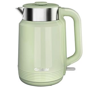 格来德D3020电热水壶2L家用烧水壶双层防烫热水壶电水壶1800W