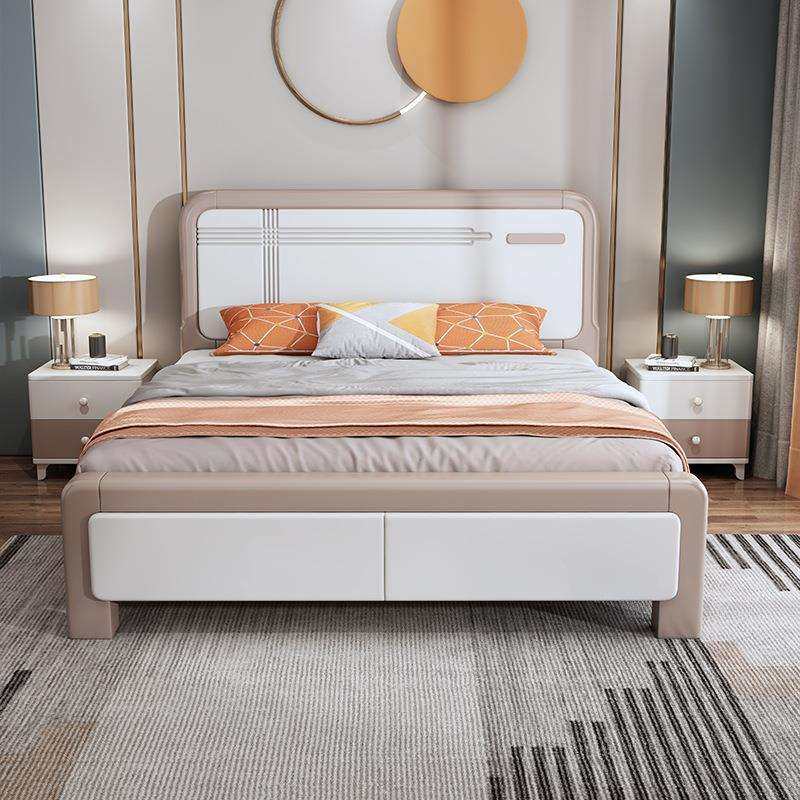 现代简约实木床1.8米主卧双人床1.5M单人经济型高箱储物大床单床,玩具/童车/益智/积木/模型,其它,淘宝优惠券,粉丝福利购,淘宝优惠卷