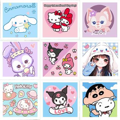 【20*20】三丽鸥钻石画儿童手工diy砖石画高颜值卡通女孩钻石贴画