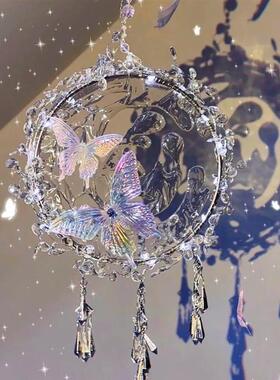 蝴蝶灯笼中秋新款2025花灯儿童手提手工diy材料包古风发光小夜灯