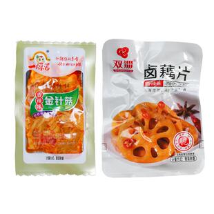 一碟香香辣金针菇500g红油金针菇小袋即食休闲零食小吃下饭菜素食