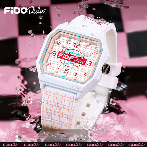 FidoDido时尚马卡龙色石英表