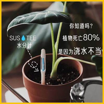 土壤水分计花信植物湿度计检测仪缺水显示器养花种菜懒人浇水神器