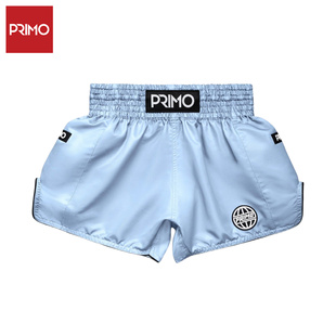 Primo阿尔塔极简系列泰拳短裤成人运动男女拳击格斗短裤 马卡龙蓝