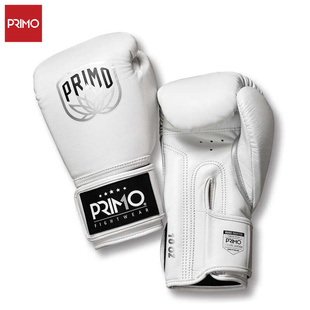 Primo泰拳手套小牛皮拳击手套格斗拳套 天使白