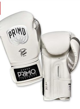 Primo泰拳拳套拳击手套PU皮 白色