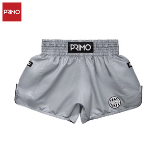 PrimoFightWear泰拳短裤极简系列拳击格斗短裤Tundra Gray灰