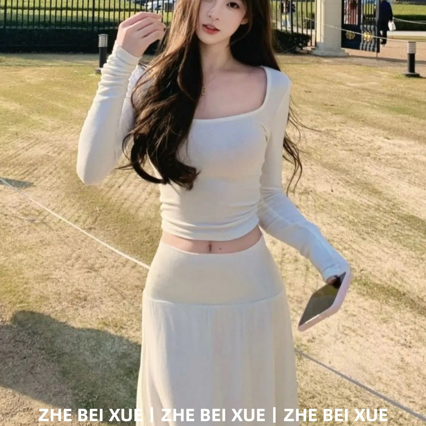 套装女温柔风气质修身长袖上衣简约百搭半身裙独特漂亮冬装一整套,女装/女士精品,时尚套装,淘宝优惠券,粉丝福利购,淘宝优惠卷