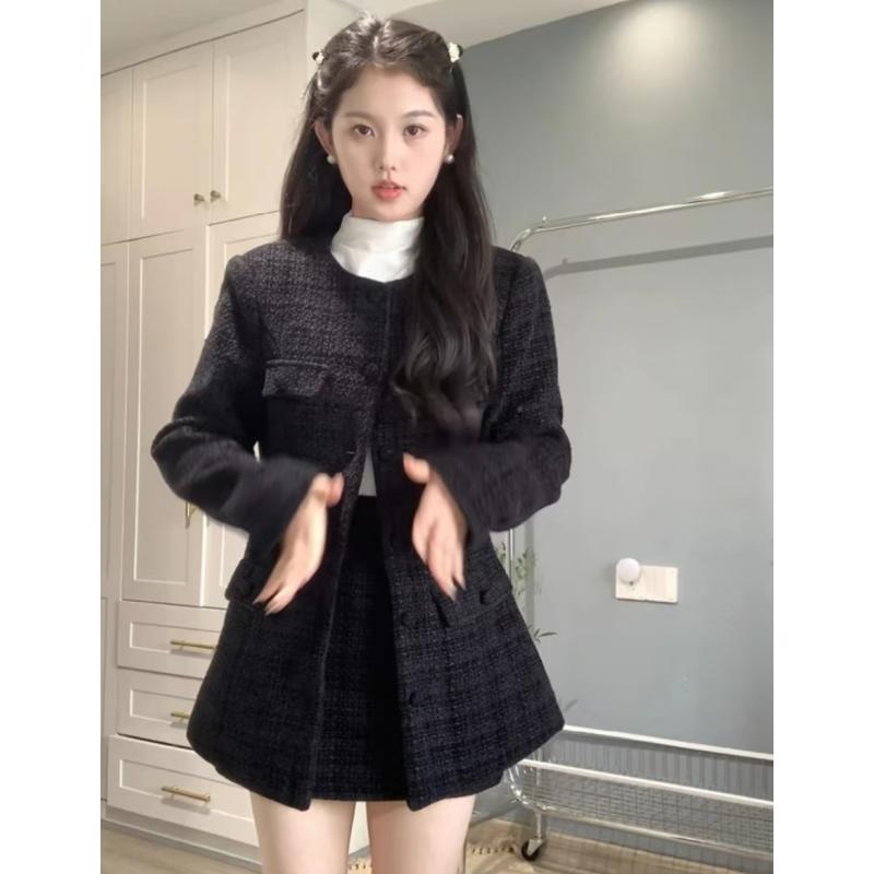 【赠送运费险】小香风外套半身裙