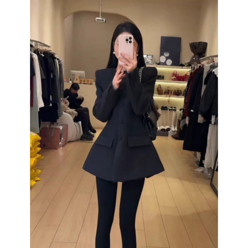 西装外套女款春季新款韩系时尚高级感超好看长袖收腰显瘦百搭上衣
