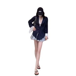 夏装搭配一整套女装夏季新款长袖衬衫半身裙子冷淡风盐系穿搭套装