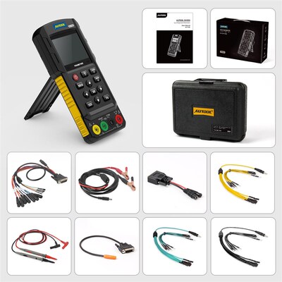 AUTOOL DM303汽车诊断万用表示波器模拟信号频率线路检测仪测试笔