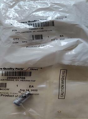 waters i2V 滤芯 Check 阀门, THF/He
