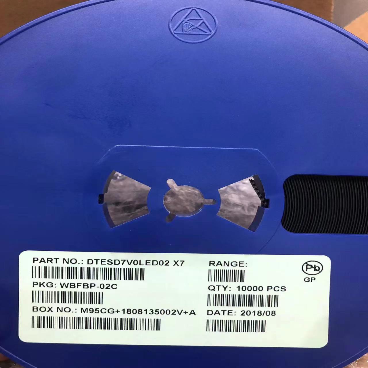 ESD静电二极管DTESD7V0LED02双向7V全新原装，