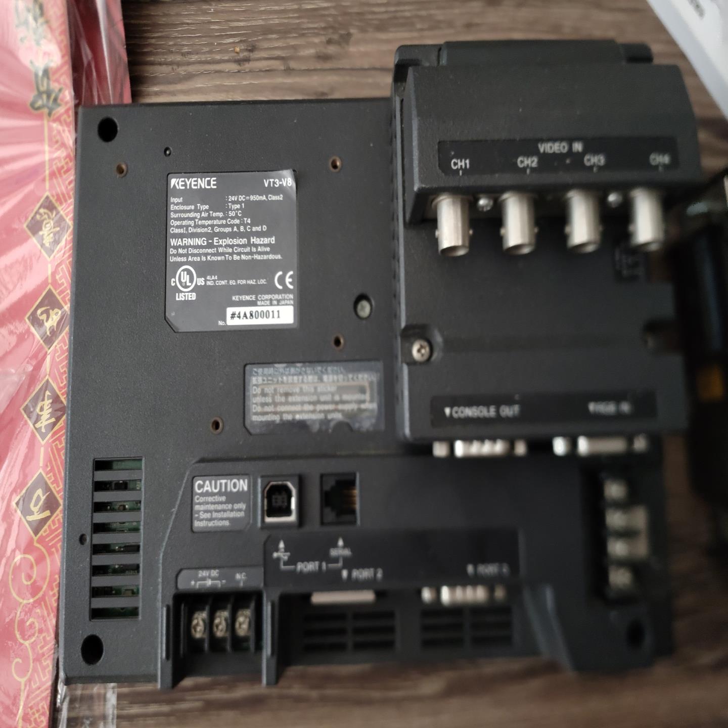 议~基恩士vt3-v8触摸屏,带vt3-vd4模块,,需