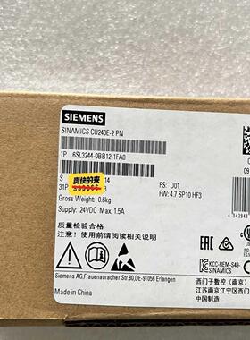 【工控自动化】6SL3246-0BA22-1FA0带包装控制单 低议价