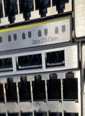 网络交换机WS-C3750X-48T-L单电，挡板齐全，测试