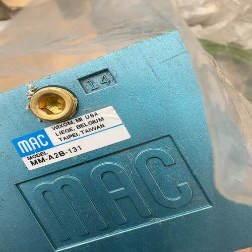 （设备配件）MAC电磁阀，实物如图