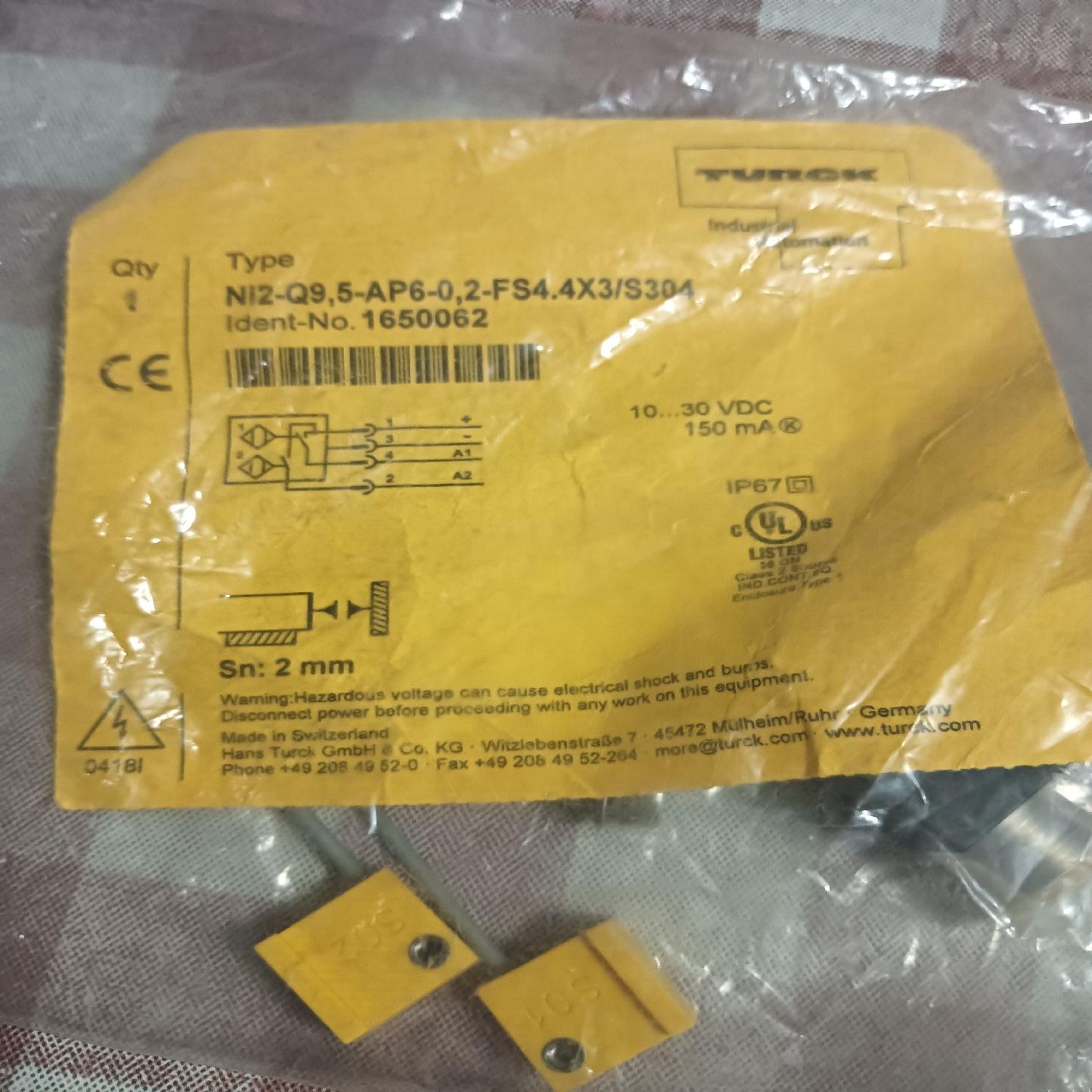 ，图尔克NI2-Q9,5-AP6-0,2-FS4.4