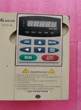 台达VFD022B43B变频器，2.2kw/380v.