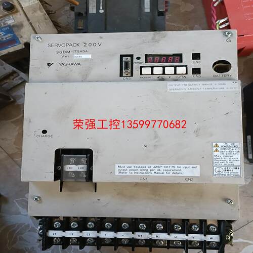 【荣强工控】安川，SGDM-75ADA.拆机一台，表测着没问