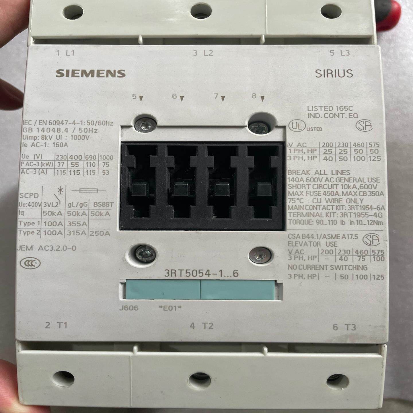 （设备配件）- 160 西门子 ART5054接触器AP361  3