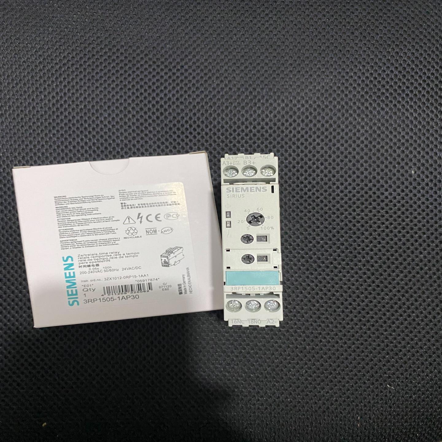 SIEMENS/西门子时间继电器3RP1505-1AP30