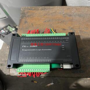 【荣强工控】PLC工控板可编程控制器兼容三菱FX1N-26MR成色如图拆