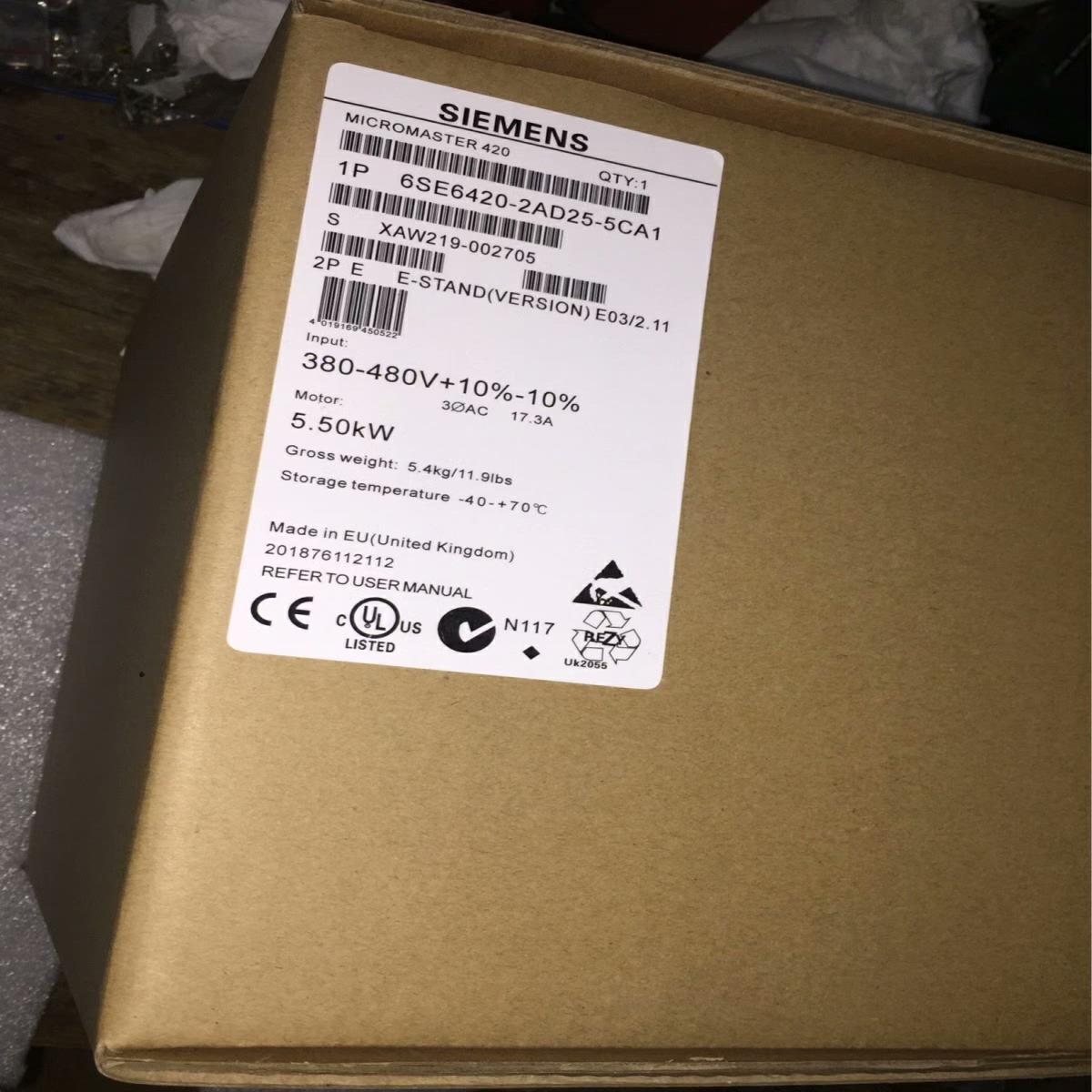 （设备配件）变频器6SE6420-2AD25-5CA1 看描述议价质保一
