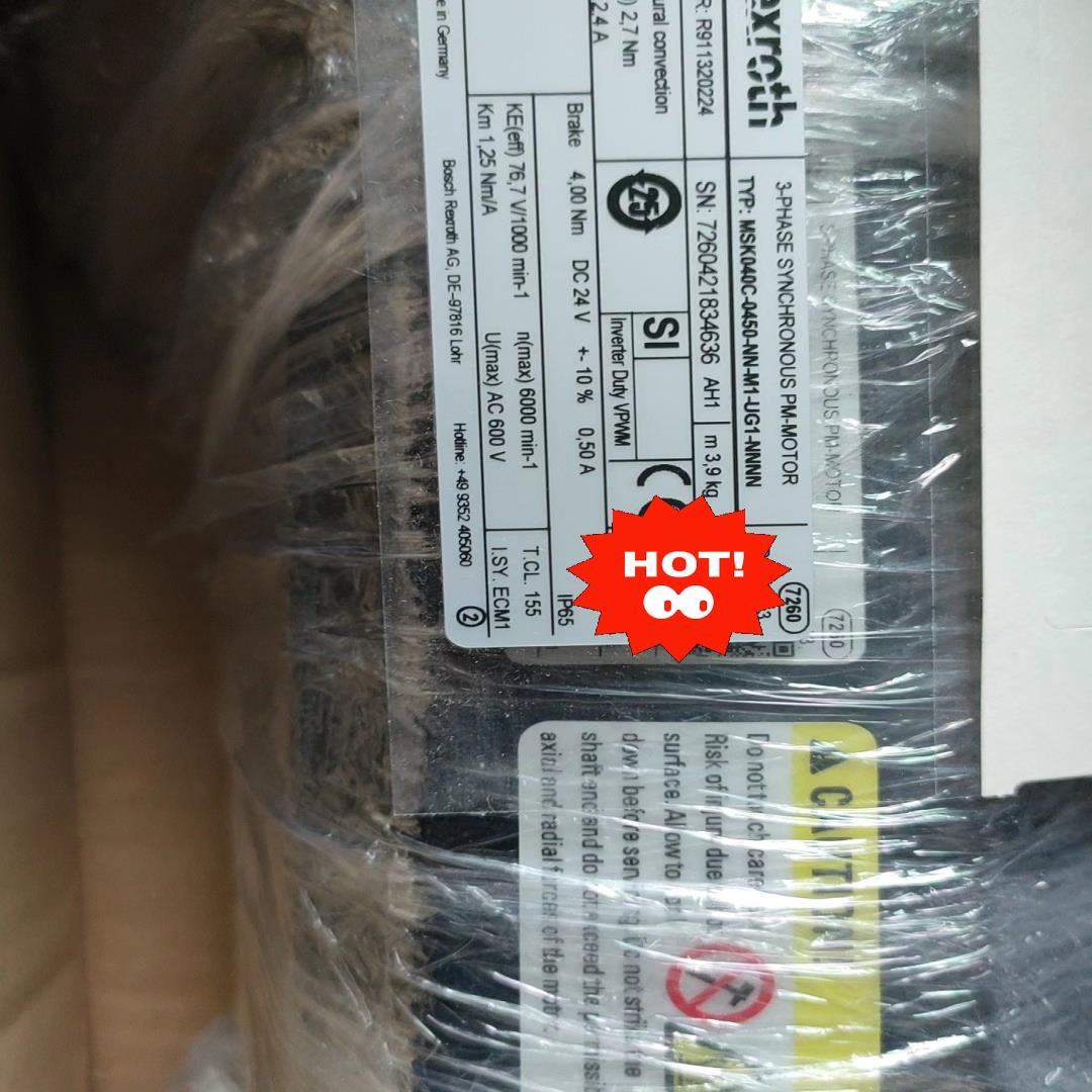 全新力士乐伺服电机MSK040C–0450–NN–M1–UG