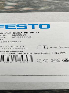 FESTO 8035549  SPAN-V1R-R18M-PN-PN-L1 压力传感器议价