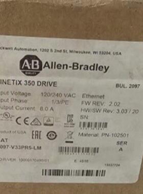 2097-V34PR5-LM 罗克韦尔 全新原装正品 议价