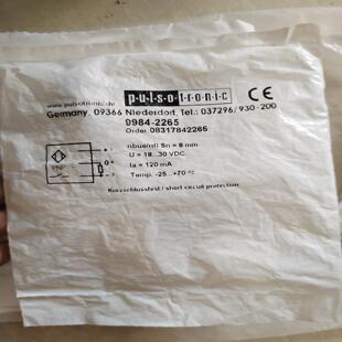 083178222 2265代码 全新波尔索接近开关 9982