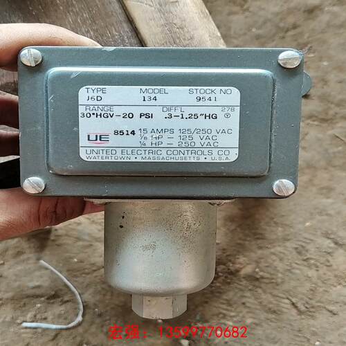[宏强工控]美国进口UNITED ELECTRIC J6D-134-95-议价